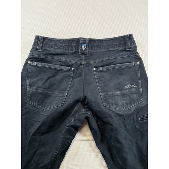 KÜHL Men’s Rugged Outdoor Pants Black 34x30 Stretch Articulated Work Hikin - Picture 4 of 11